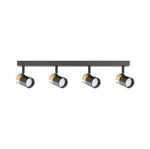 Zuma Line Zuma Line 2204BD-4-BK - Bodové svítidlo FORI 4xGU10/50W/230V černá/zlatá