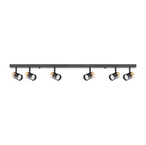 Zuma Line Zuma Line 2204BD-6-BK - Bodové svítidlo FORI 6xGU10/50W/230V černá/zlatá