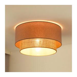 - Stropní svítidlo BOHO 1xE27/15W/230V pr. 45 cm béžová/hnědá
