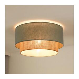 - Stropní svítidlo BOHO 1xE27/15W/230V pr. 45 cm zelená/hnědá