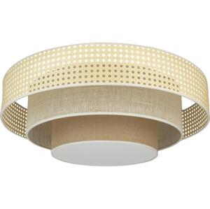 - LED Stropní svítidlo LUNETA LED/26W/230V pr. 60 cm 4000K ratan/béžová