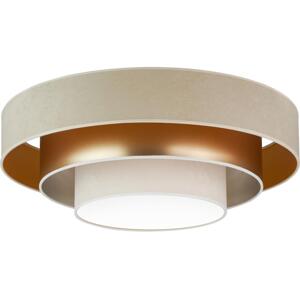 - LED Stropní svítidlo LUNETA LED/26W/230V pr. 60 cm 4000K béžová/zlatá