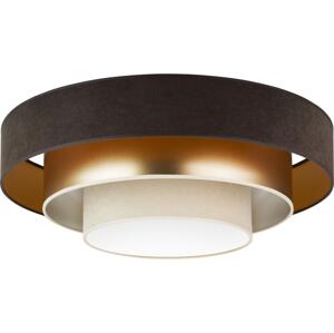 - LED Stropní svítidlo LUNETA LED/26W/230V pr. 60 cm 4000K hnědá/zlatá