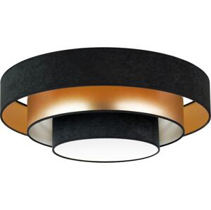 - LED Stropní svítidlo LUNETA LED/26W/230V pr. 60 cm 4000K černá/zlatá