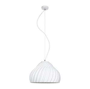 HEXE Lustr na lanku SILVO 1xE27/60W/230V pr. 38 cm bílá