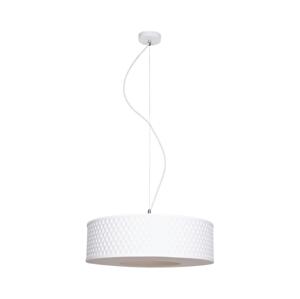 HEXE Lustr na lanku GARDA 1xE27/60W/230V pr. 40 cm bílá