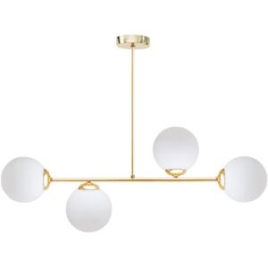 HEXE Lustr na tyči FIRA 4xE27/60W/230V zlatá