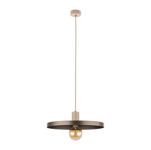 Lustr na lanku SILA 1xE27/15W/230V pr. 40 cm hnědá/béžová
