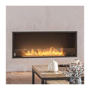 InFire InFire - Vestavěný BIO krb 49,4x124,4 cm 6kW černá