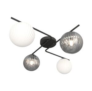 EMIBIG Stropní svítidlo AZURA 4xE14/10W/230V černá/šedá/bílá