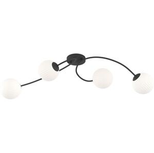 EMIBIG Přisazený lustr VIBRA 4xE14/10W/230V černá/bílá