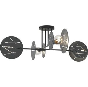 EMIBIG Lustr na tyči FRICK 4xE27/15W/230V černá