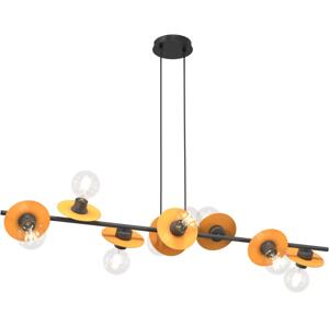 EMIBIG Lustr na lanku TOKEN 8xE27/15W/230V oranžová