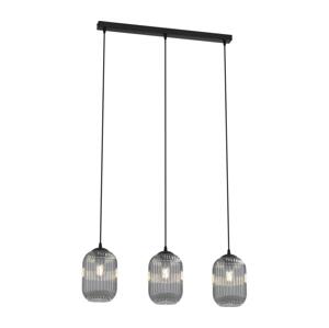 EMIBIG Lustr na lanku VERDI 3xE27/15W/230V černá/šedá