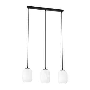 EMIBIG Lustr na lanku VERDI 3xE27/15W/230V černá/bílá