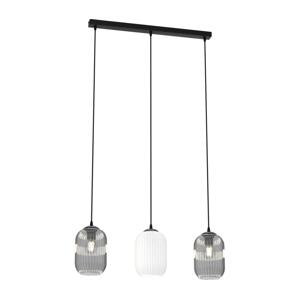 EMIBIG Lustr na lanku VERDI 3xE27/15W/230V černá/šedá/bílá