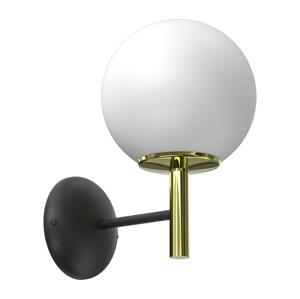 Nástěnná lampa AWINION 1xE27/15W/230V bílá/zlatá/černá