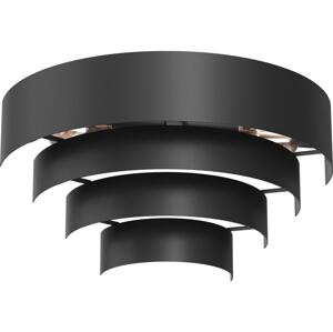 Nástěnné svítidlo RINGS 2xE27/15W/230V černá