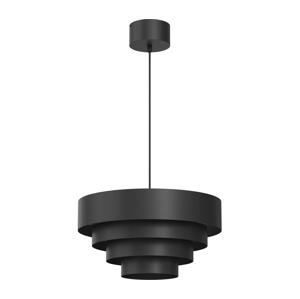 Lustr na lanku RINGS 1xE27/15W/230V černá