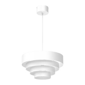 Lustr na lanku RINGS 1xE27/15W/230V bílá