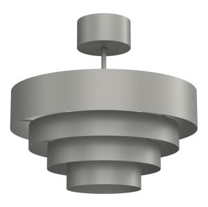 Přisazený lustr RINGS 1xE27/15W/230V šedá