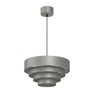 Lustr na lanku RINGS 1xE27/15W/230V šedá