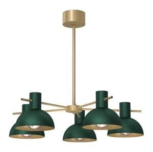 Lustr na tyči ESTATE MINI 5xE27/15W/230V zelená