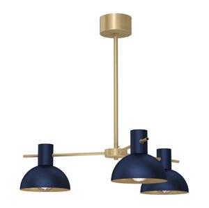 Lustr na tyči ESTATE MINI 3xE27/15W/230V modrá