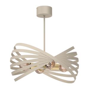 Lustr na tyči SPARKLE 4xE27/15W/230V béžová