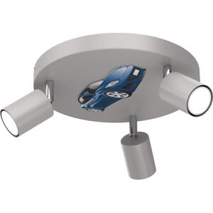 Dětské bodové svítidlo FUN 3xGU10/8W/230V šedá/auto
