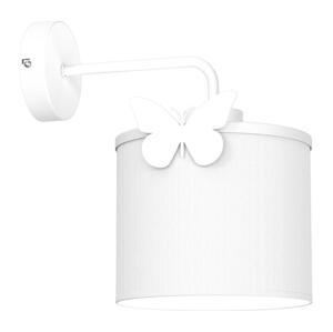 Dětská nástěnná lampa SWEET 1xE27/15W/230V bílá/motýl