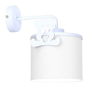 Dětská nástěnná lampa SWEET 1xE27/15W/230V bílá/modrá/medvídek