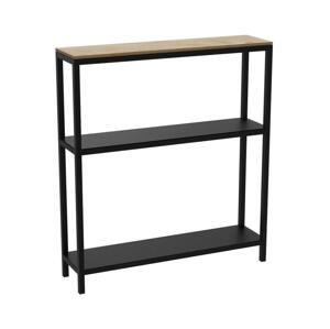 Koupelnový regál 67x60 cm černá
