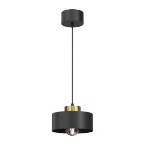 Lustr na lanku MARTI 1xE27/15W/230V černá/zlatá