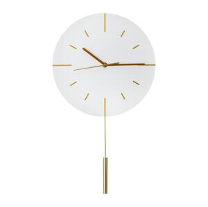 Nástěnné hodiny pr. 30 cm 1xAA bílá/zlatá