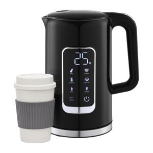 Rychlovarná konvice s LCD displejem 1,7 l 2200W/230V černá + cest. hrnek 450 ml