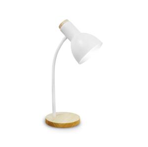 Stolní lampa MARMA 1xE27/60W/230V bílá/kaučukovník