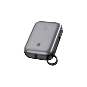 Power Bank 10000 mAh 20W Power Delivery s vestavěným USB-C kabelem 1m černá