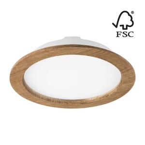 LED Podhledové svítidlo WOODY SPOT LED/23,5W/230V 4000K ořech ø 23,5 cm
