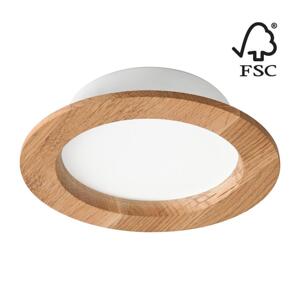 LED Podhledové svítidlo WOODY SPOT LED/12,5W/230V 4000K dub ø 16 cm