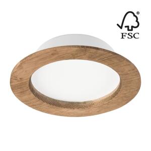Podhledové svítidlo WOODY SPOT LED/12,5W/230V 4000K ořech ø 16 cm