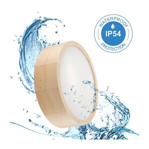 Koupelnové stropní svítidlo NATURAL 2xE27/15W/230V IP54 borovice ø 27 cm