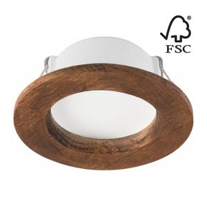 LED Podhledové svítidlo WOODY SPOT LED/5,5W/230V 4000K třešeň ø 10 cm