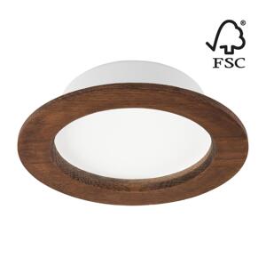 LED Podhledové svítidlo WOODY SPOT LED/12,5W/230V 4000K třešeň ø 16 cm