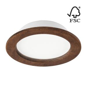 Podhledové svítidlo WOODY SPOT LED/16,5W/230V 4000K třešeň ø 18,5 cm
