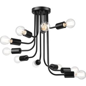 Přisazený lustr TRINITY 10xE27/15W/230V černá