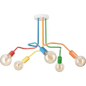 Přisazený lustr MATYLDA 5xE27/60W/230V pestrobarevná