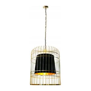 Lustr na řetězu LONGIS 2xE27/60W/230V zlatá/černá