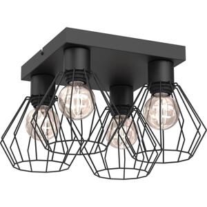 Bodové svítidlo LETI 4xE27/15W/230V černá