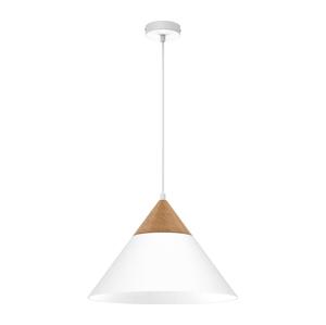 Lustr na lanku SINGLE 1xE27/15W/230V bílá